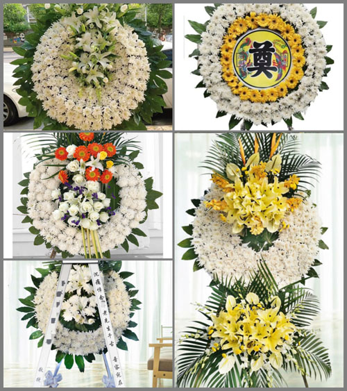 山东莱芜莱城区杨庄镇大桥沟村花圈速递